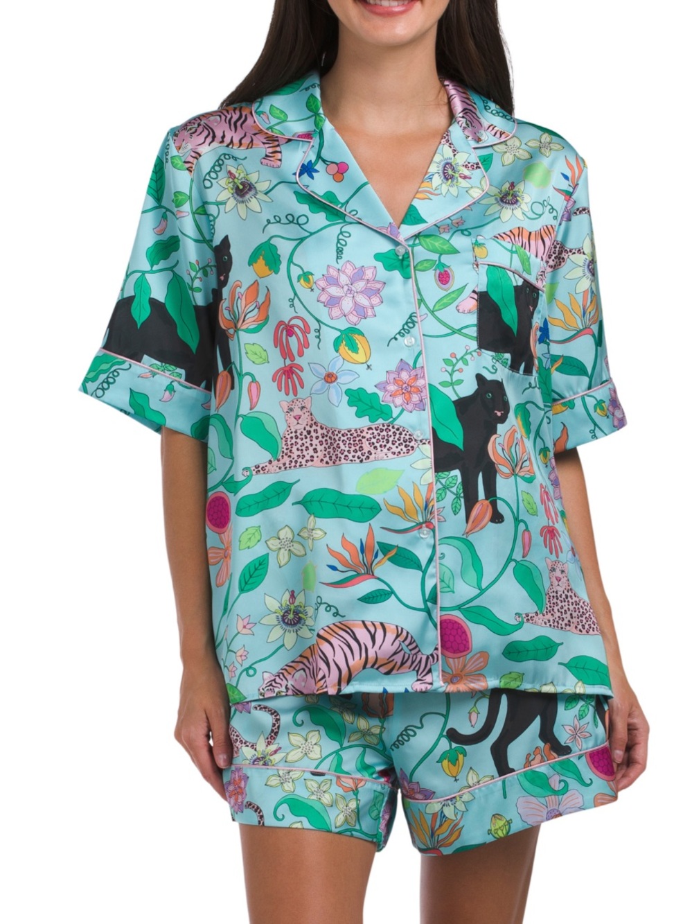 NWT Karen Mabon Big Cat Pajamas